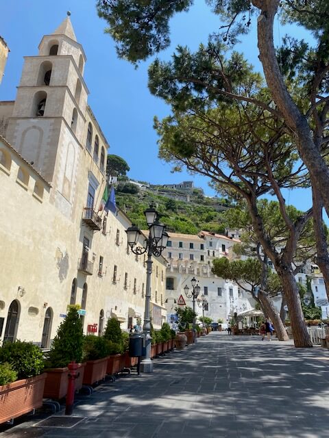 Promenade in Amalfi town