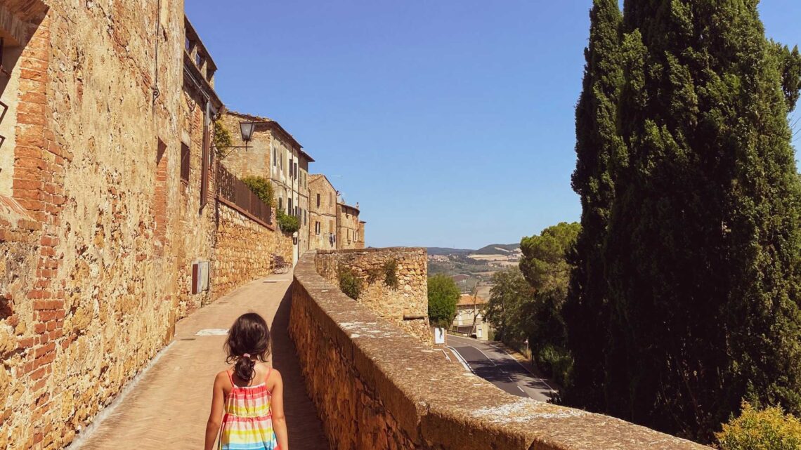 Child in Italy town