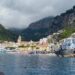 Amalfi town view from the water