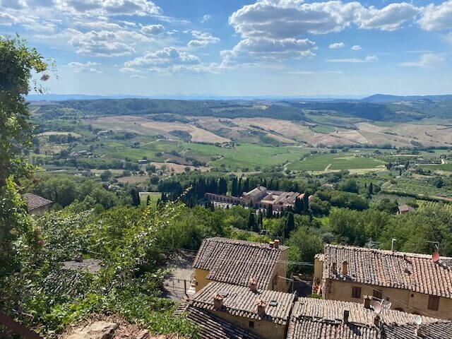 View from Montepulciano Tuscany