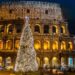 Italy in december: christmas tree in Rome