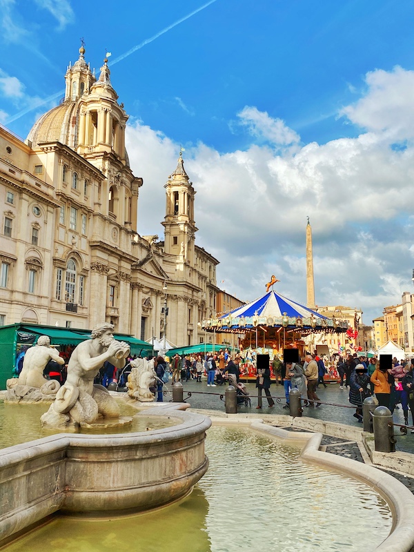 Befana Market in PIazza Navona, Rome at Christmas