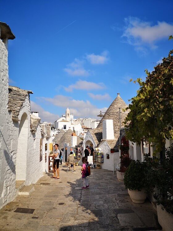 alberobello street with trulli