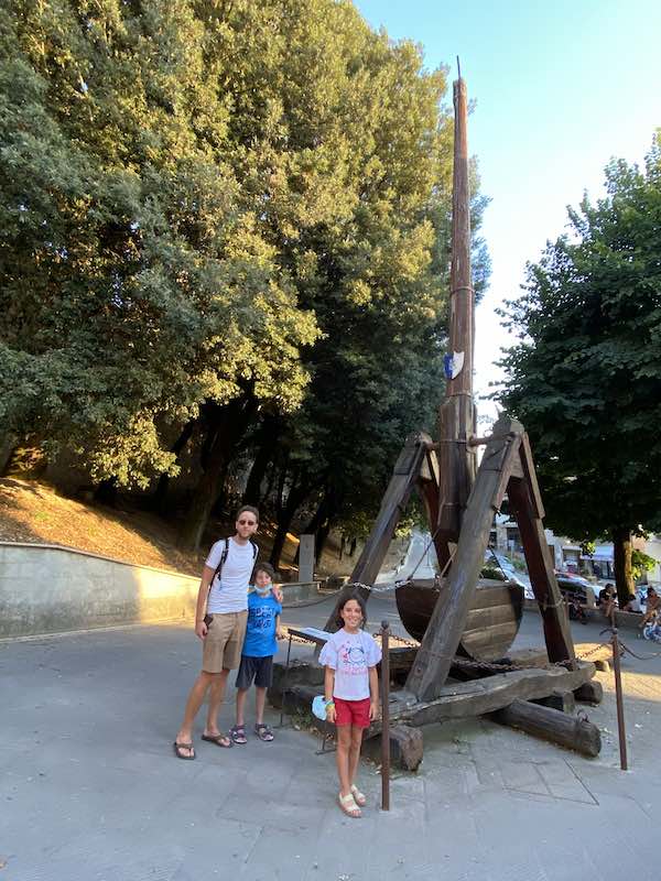 San quirico d'orcia with kids