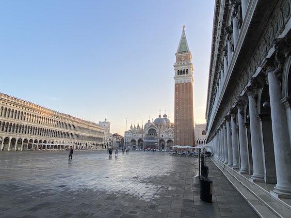 Piazza San Marco in Venice in winter