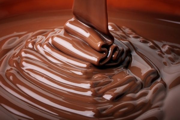 chocolate melting in a bowl