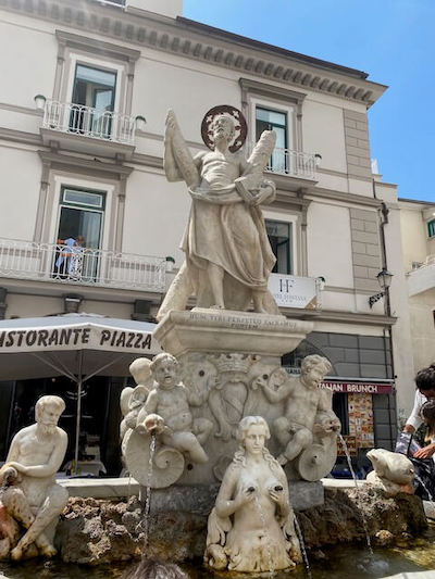Fontana St Andrea, Amalfi town center, Italy