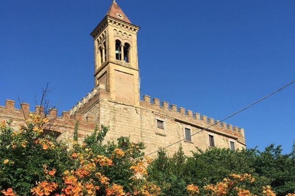 Bolgheru village tuscany: main tower