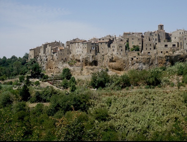 Pitigliano Italy view from the main road