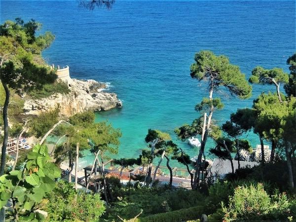 View of the sea from Capri