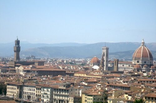 View of Florence with red dome