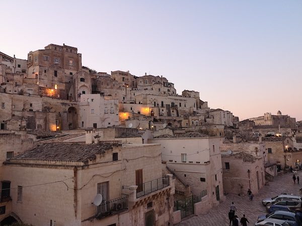 Matera at sunset