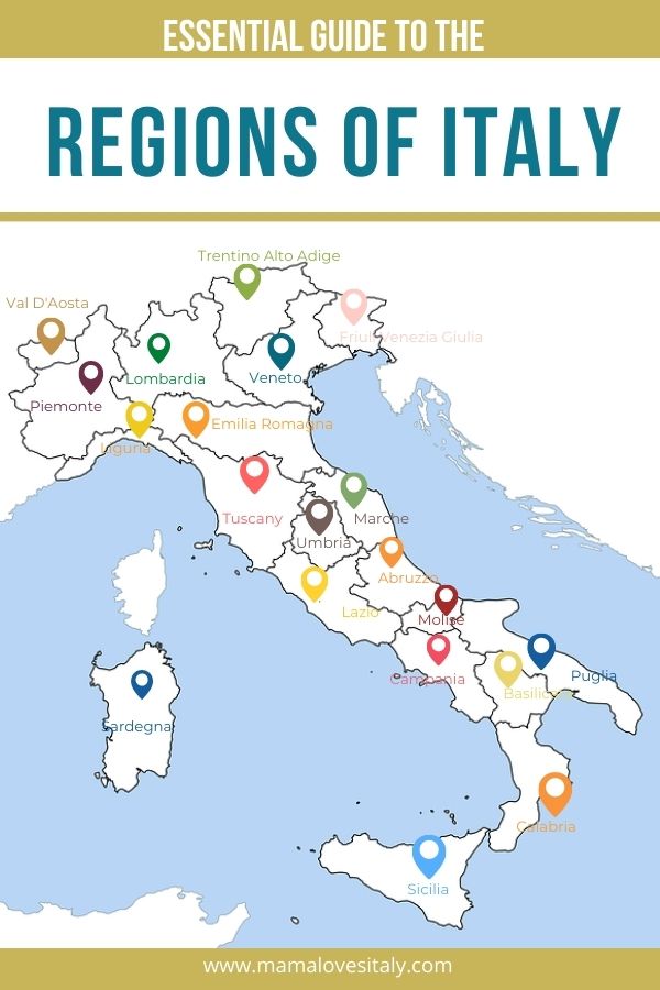 Italian Regions Map 