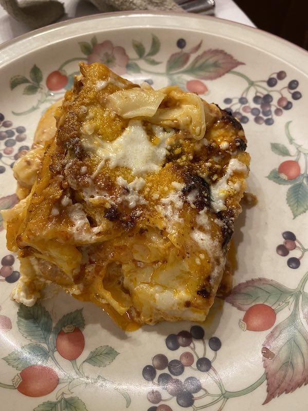home made lasagne