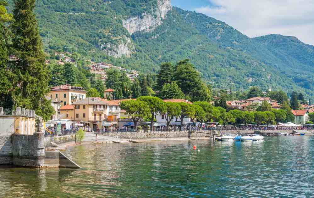 Lenno small beach Lake Como