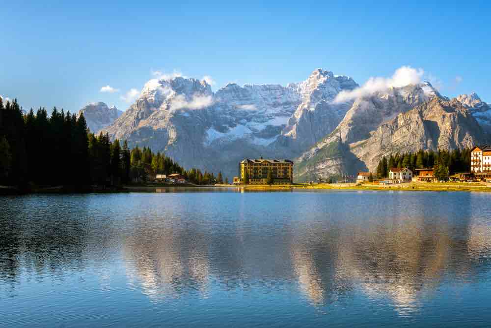 Lake misurina dolomites