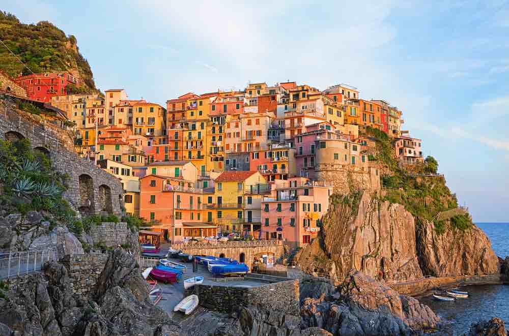 view of Manarola village cinque terre