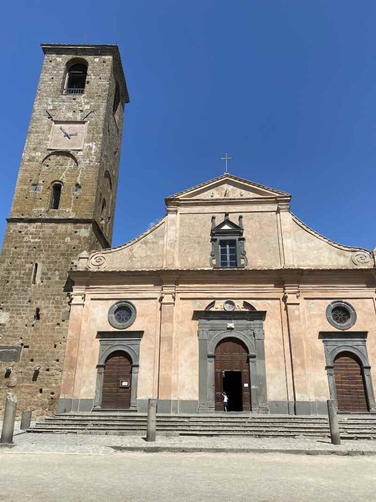 Facade of  church of San Donato, Civita di Bagnoregio