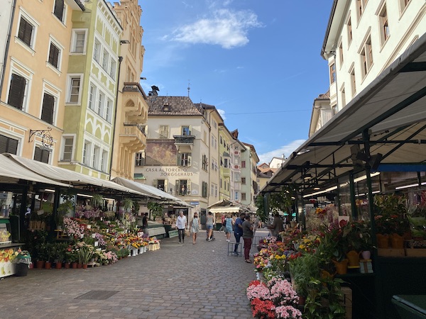 Street market in Bolzano