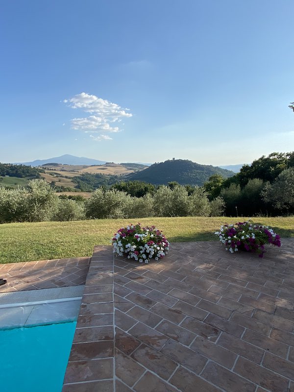 Tuscany wine resort with panoramic pool