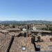 View of Gubbio Italy with tiled roofs