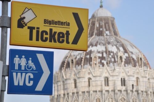 sign for public bathrooms in italy