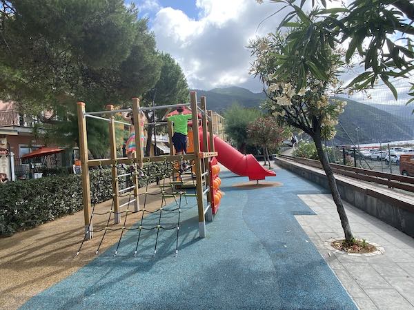 PLay area along the seafront in Monterosso new town