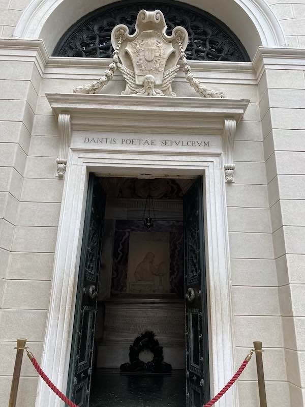 Dante's grave in Ravenna Italy