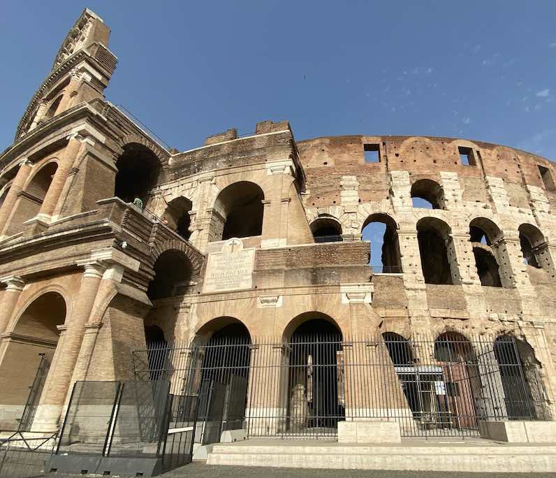 The Colosseum outside