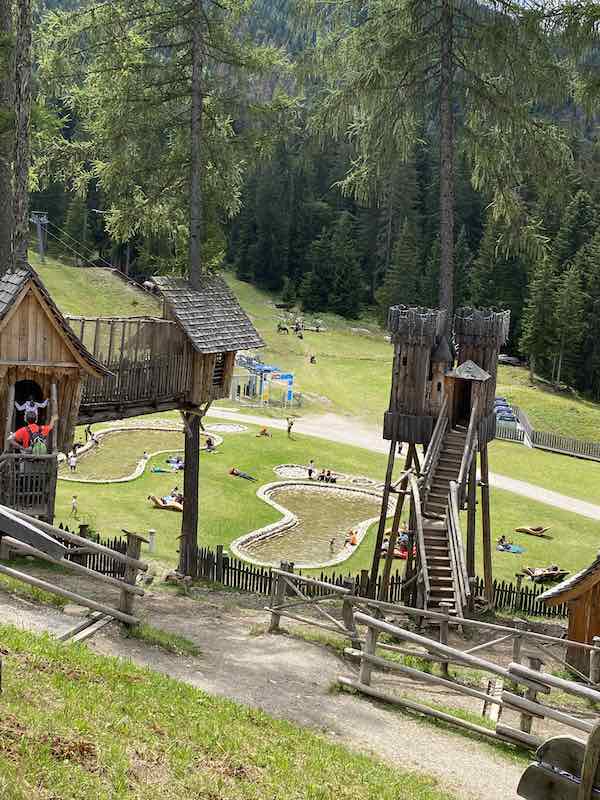 Mountain playground on the Dolomites (San Candido)