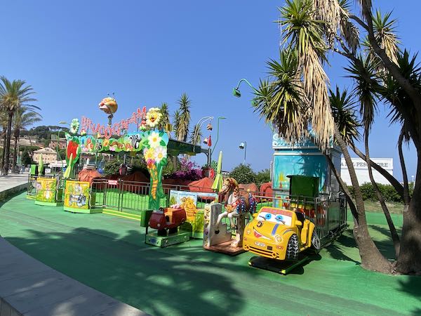 Kids toys and carousel type games in Sestri Levante