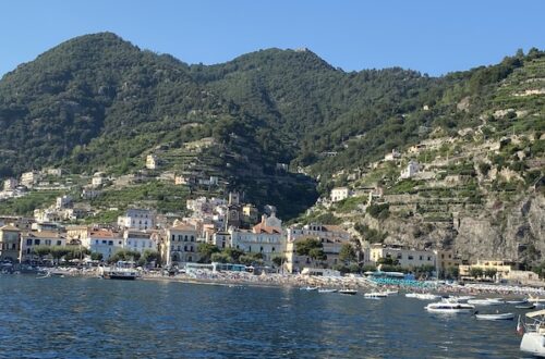 View of Minori from the water