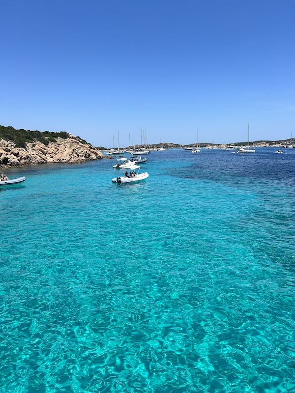 boats in Maddalena archipelago